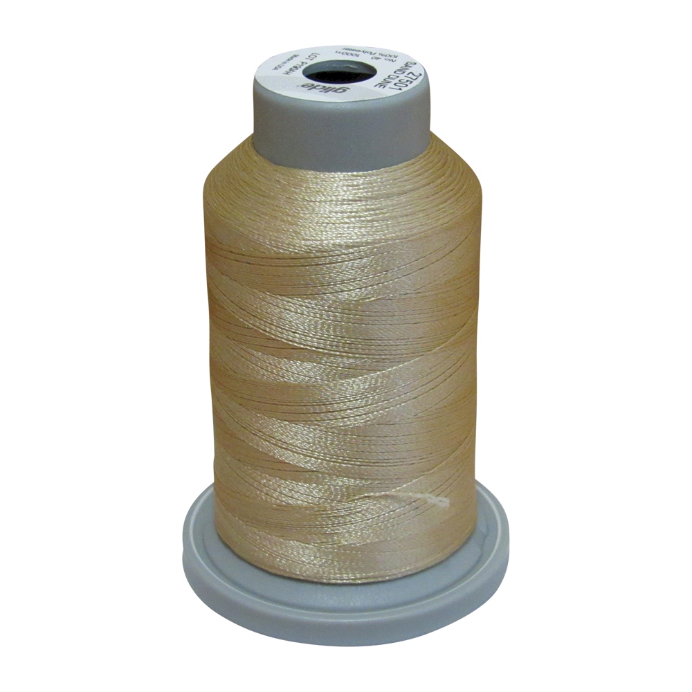 Glide Thread Trilobal Polyester No. 40 - 1000 Meter Spool - 27501 Sand Dune