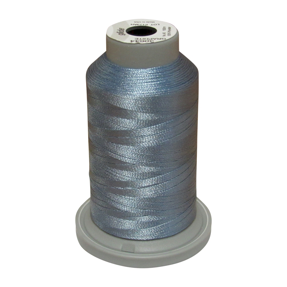 Glide Thread Trilobal Polyester No. 40 - 1000 Meter Spool - 30644 Graphite
