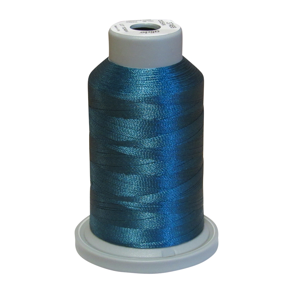 Glide Thread Trilobal Polyester No. 40 - 1000 Meter Spool - 37468 Ocean