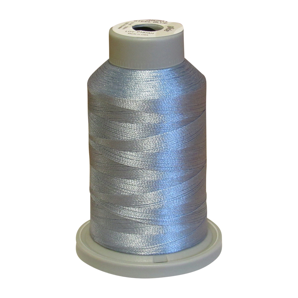 Glide Thread Trilobal Polyester No. 40 - 1000 Meter Spool - 38201 Steel Blue