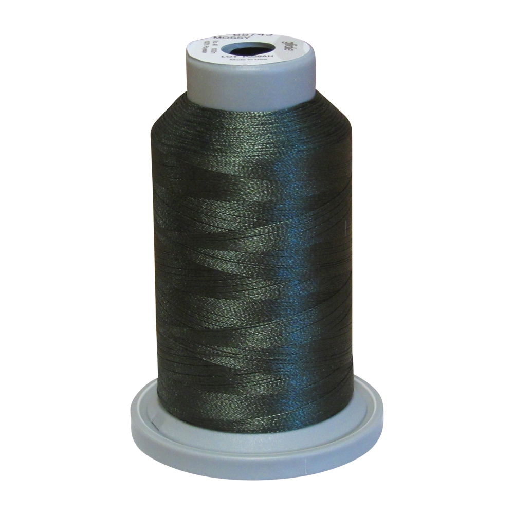 Glide Thread Trilobal Polyester No. 40 - 1000 Meter Spool - 65743 Mossy