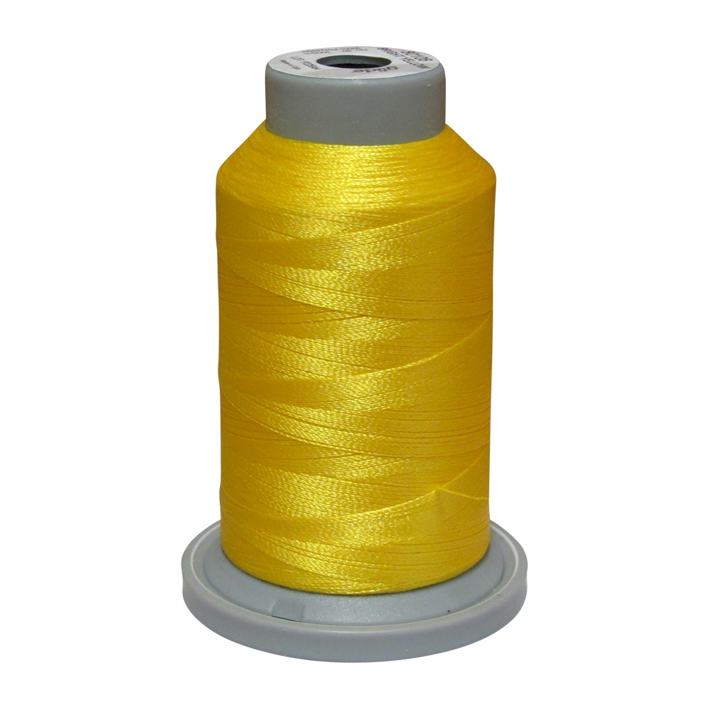 Glide Thread Trilobal Polyester No. 40 - 1000 Meter Spool - 80108 Bright Yellow