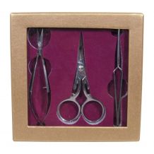 Guccione Scissors Embroidery Essentials Scissors & Tweezers Combo Kit