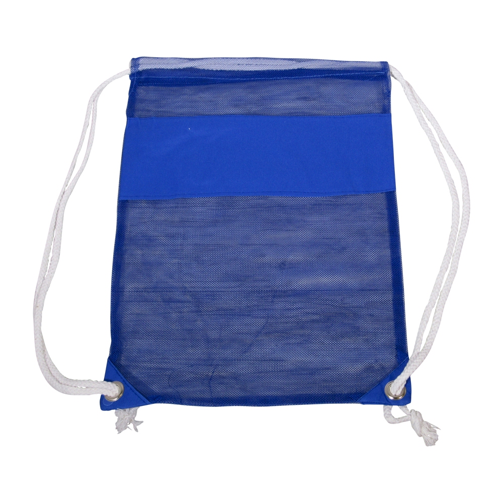 The Coral Palms® Beach and Pool Mesh Drawstring Pack - ROYAL BLUE - CLOSEOUT
