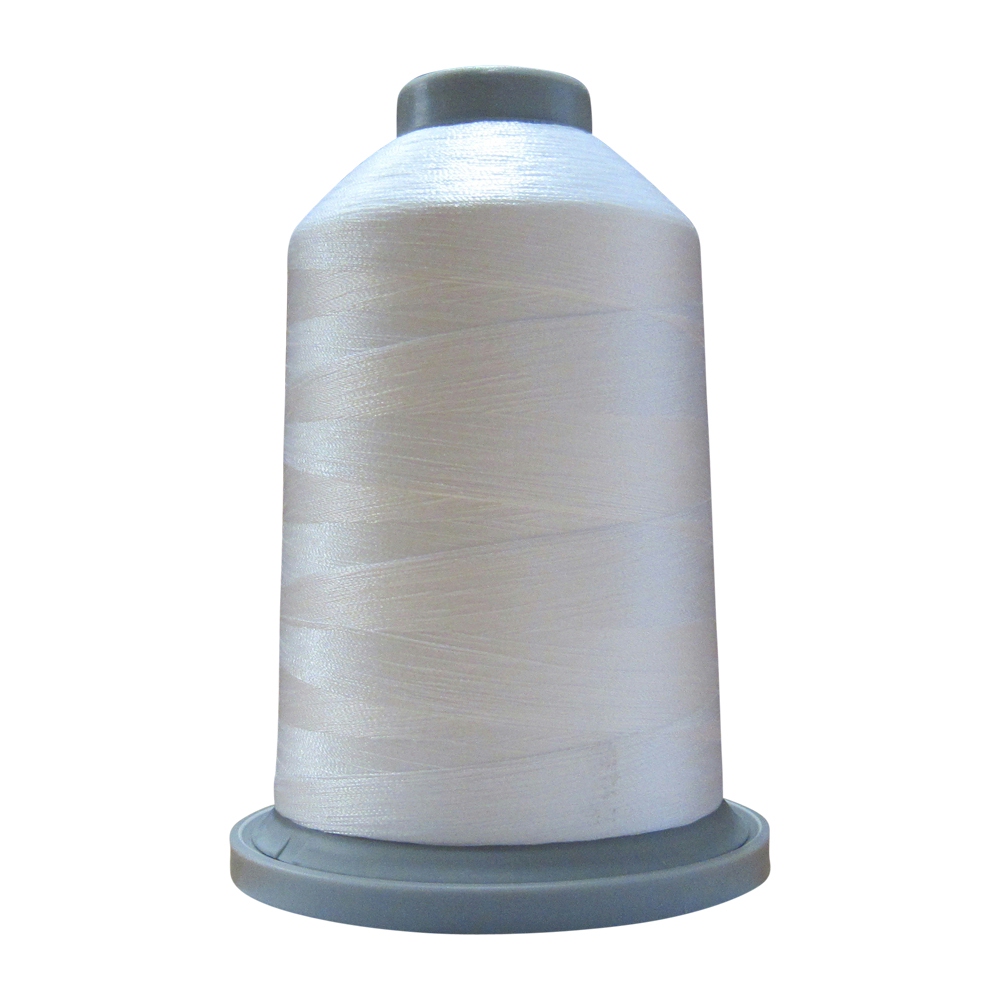 Glide Thread Trilobal Polyester No. 40 - 5000 Meter Spool - 10000 White