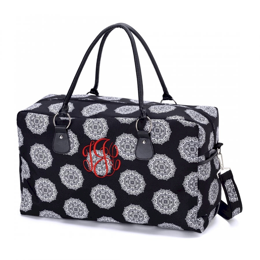 Weekender Bag Embroidery Blanks - BLACK MADDIE