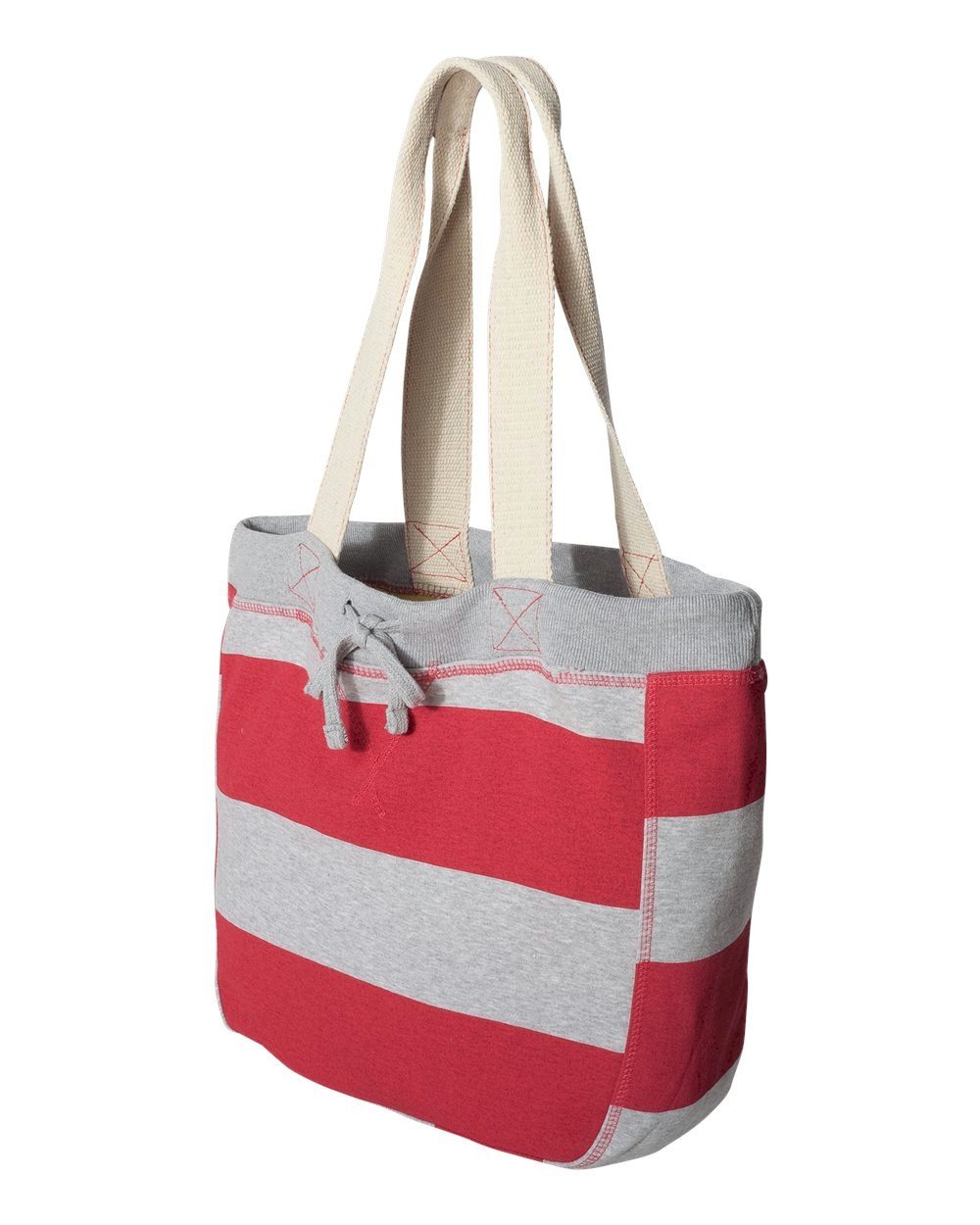 MV Sport Pro-Weave Beachcomber Bag Embroidery Blanks - HEATHER/RED
