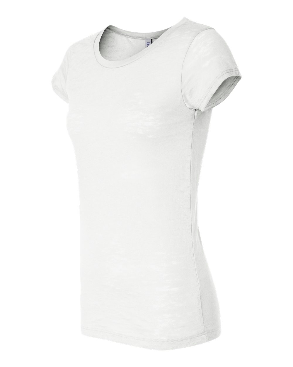 Bella + Canvas Ladies' Burnout T-Shirt Embroidery Blanks - WHITE