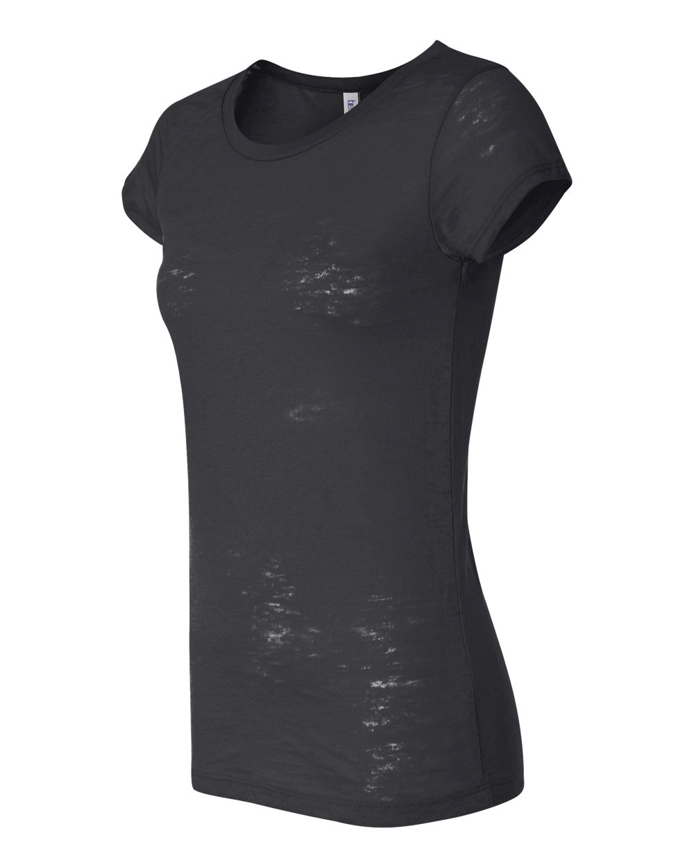 Bella + Canvas Ladies' Burnout T-Shirt Embroidery Blanks - BLACK