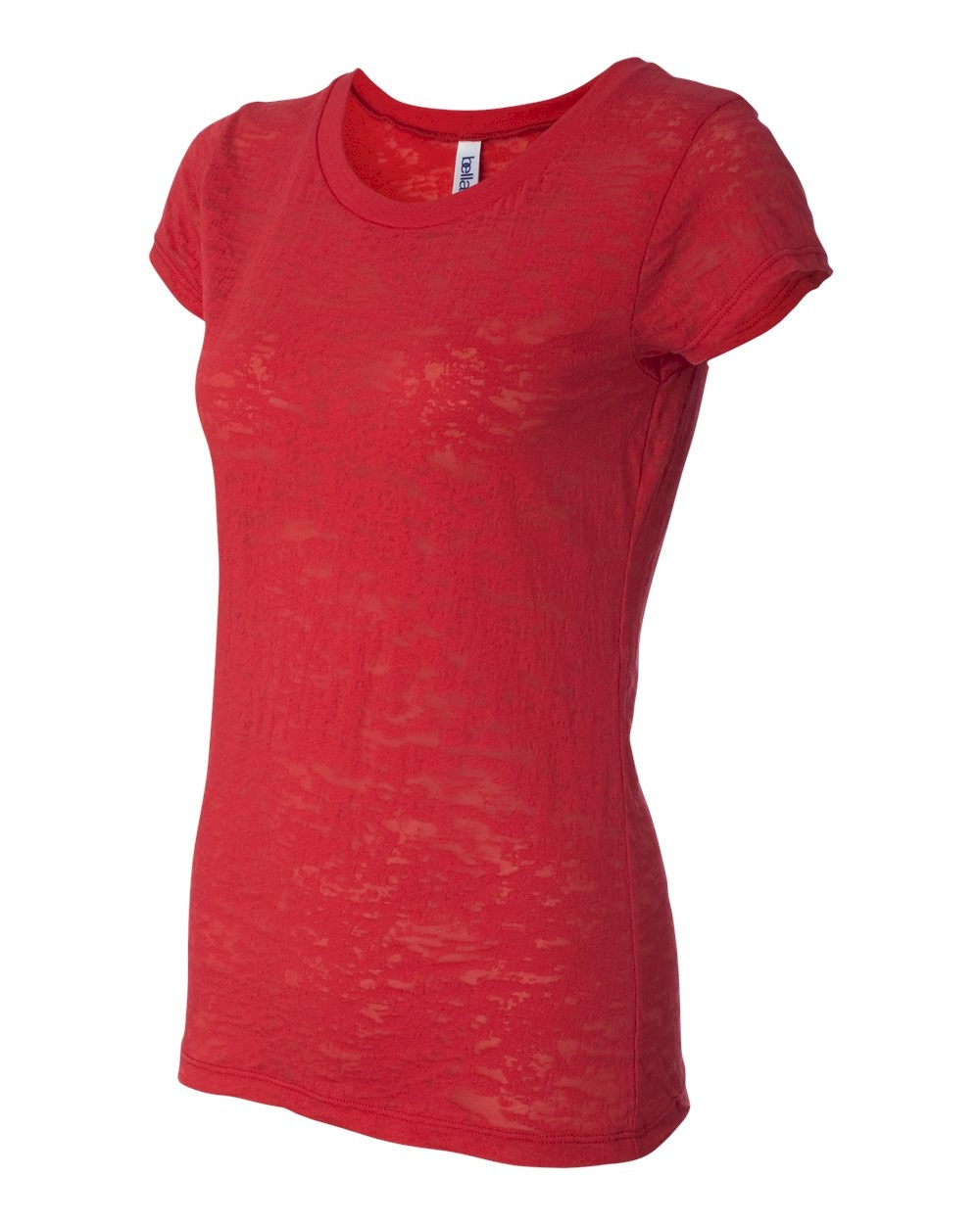 Bella + Canvas Ladies' Burnout T-Shirt Embroidery Blanks - RED