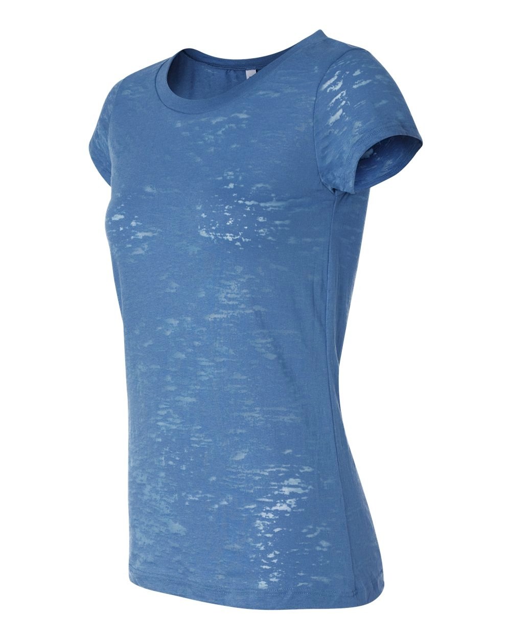 Bella + Canvas Ladies' Burnout T-Shirt Embroidery Blanks - STEEL BLUE