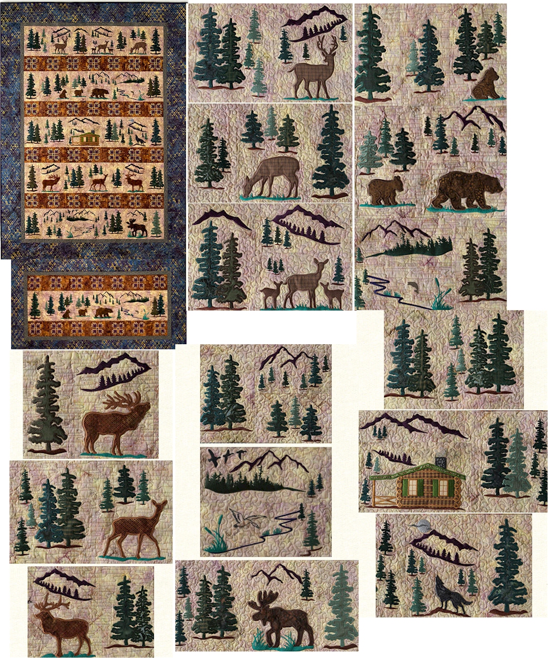 Wildlife Wilderness Embroidery Designs by Lunch Box Quilts