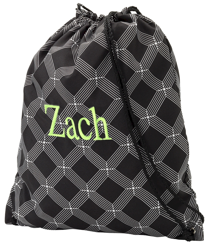 Gym Bag Drawstring Pack Embroidery Blanks - BLACK CRUZ - Special Purchase