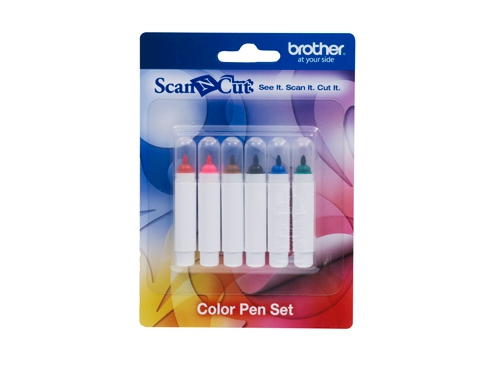 Brother CAPEN1 6-Color Pens for CM550DX, CM100DM Scan N Cut Machines