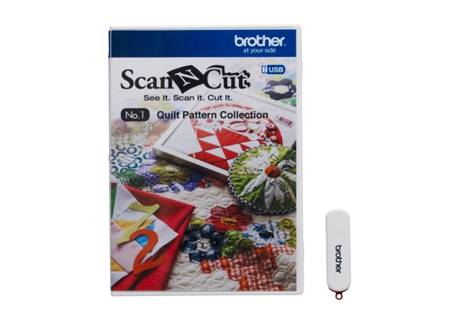 Brother CAUSB1 No.1 Quilt Pattern Collection on USB Stick for Scan N Cut