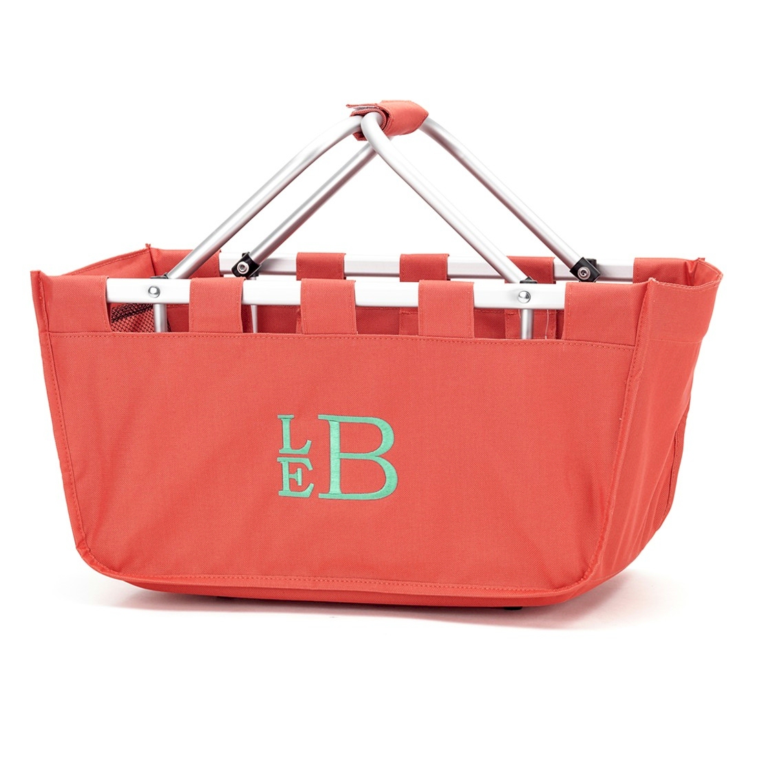 Foldable Market Tote Embroidery Blanks - CORAL