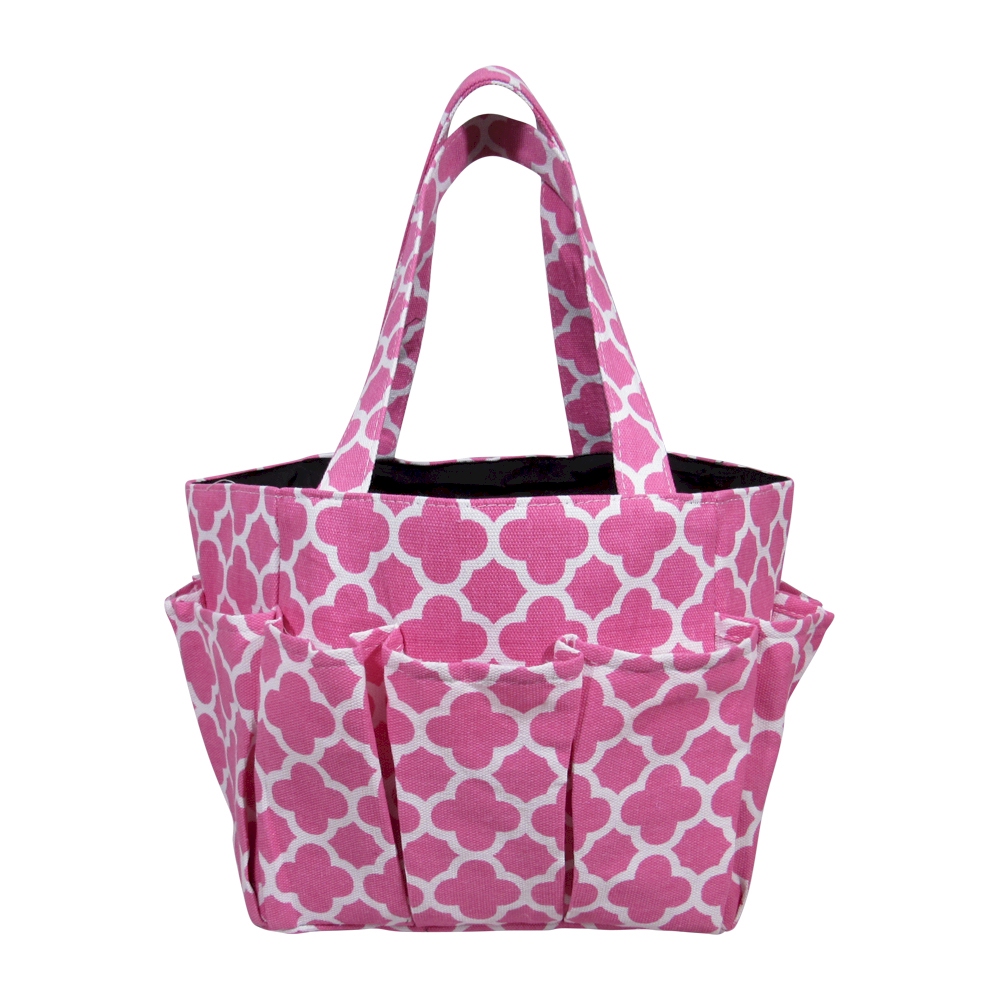 The Coral Palms® Canvas Craft & Garden Multi-Purpose Carry-All Tote - PINK - CLOSEOUT