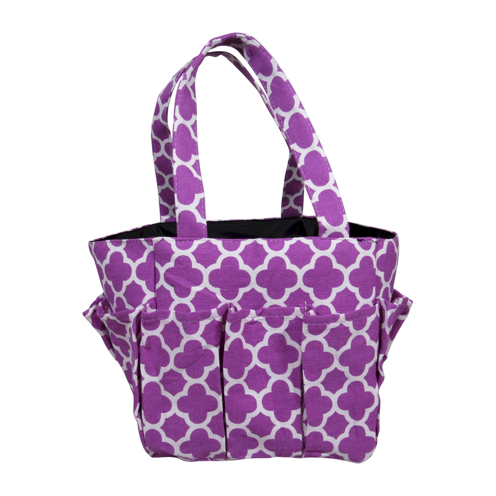 The Coral Palms® Canvas Craft & Garden Multi-Purpose Carry-All Tote - PURPLE - CLOSEOUT