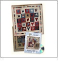 Hearts & Stars Quilt Pattern & Design Collection Embroidery Designs by Lunch Box Quilts on a CD-ROM