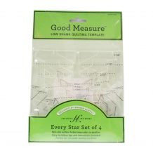 Every Star - Set of 4 Good Measure Low Shank Quilting Template Rulers by Amanda Murphy