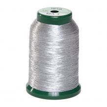 KingStar Metallic Embroidery Thread - MA - 1 Aluminum (A470001) from DIME - 1000m Spool