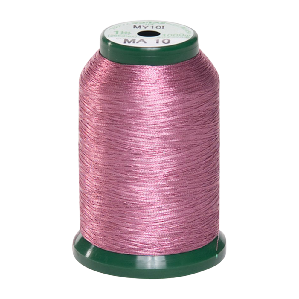 KingStar Metallic Embroidery Thread - MA - 10 Carnation Pink (A470010) from DIME - 1000m Spool