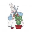 Rabbits In My Garden Embroidery Designs by Amazing Designs on a Multi-Format CD-ROM ADP-42J