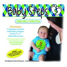 Baby Steps Embroidery Design + SVG Collection CD-ROM by Hope Yoder