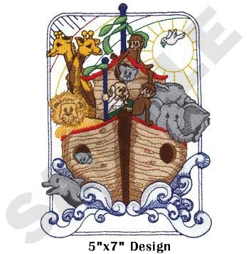 Noah's Ark Babies Embroidery Designs by Dakota Collectibles on a Multi-Format CD-ROM 970141