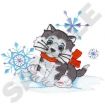 Animals with Snowflakes Embroidery Designs by Dakota Collectibles on a CD-ROM 970317