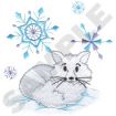 Animals with Snowflakes Embroidery Designs by Dakota Collectibles on a CD-ROM 970317