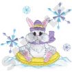 Animals with Snowflakes Embroidery Designs by Dakota Collectibles on a CD-ROM 970317