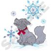 Animals with Snowflakes Embroidery Designs by Dakota Collectibles on a CD-ROM 970317