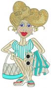Fashion Beach 1 by Loralie Designs Embroidery Designs on a Multi-Format CD-ROM 631602