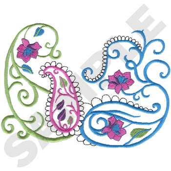 Flowers & Filigree Embroidery Designs by Dakota Collectibles on a Multi ...