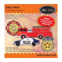 Fire Away Embroidery Design + SVG Collection CD-ROM by Hope Yoder