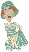 Fashion Beach 1 by Loralie Designs Embroidery Designs on a Multi-Format CD-ROM 631602