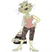 Wild Cat Woman by Loralie Designs Embroidery Designs on a Multi-Format CD-ROM 631601