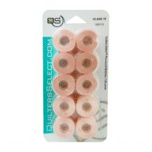 Quilters Select - Select Para Cotton Poly 80wt Thread Class 15 Pre-Wound Bobbins - 10/pack - Pale Peach