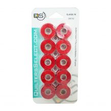 Quilters Select - Select Para Cotton Poly 80wt Thread Class 15 Pre-Wound Bobbins - 10/pack - Deep Rust