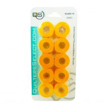 Quilters Select - Select Para Cotton Poly 80wt Thread Class 15 Pre-Wound Bobbins - 10/pack - Goldenrod