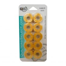 Quilters Select - Select Para Cotton Poly 80wt Thread Class 15 Pre-Wound Bobbins - 10/pack - Blonde Straw