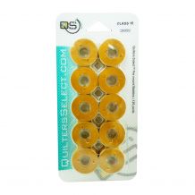 Quilters Select - Select Para Cotton Poly 80wt Thread Class 15 Pre-Wound Bobbins - 10/pack - Walnut Taffy