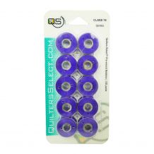 Quilters Select - Select Para Cotton Poly 80wt Thread Class 15 Pre-Wound Bobbins - 10/pack - Deep Violet