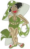 Fashion Beach 1 by Loralie Designs Embroidery Designs on a Multi-Format CD-ROM 631602