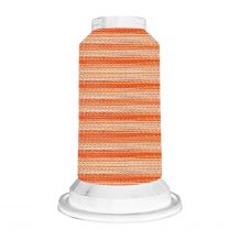 V13 Orange Stripe - Floriani Variegated Rayon Embroidery Thread - 1000m Spool