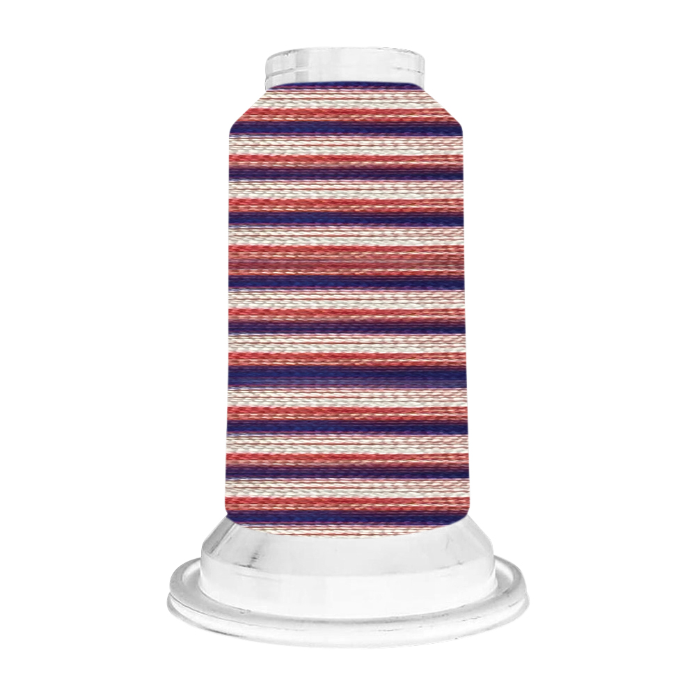 V30 Old Glory Stripe - Floriani Variegated Rayon Embroidery Thread - 1000m Spool