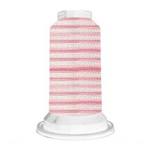 V38 Pink Stripe - Floriani Variegated Rayon Embroidery Thread - 1000m Spool