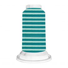 V69 Aquamarine Stripe - Floriani Variegated Rayon Embroidery Thread - 1000m Spool
