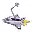 Blast Off Embroidery Designs by Amazing Designs on a Multi-Format CD-ROM ADC-116